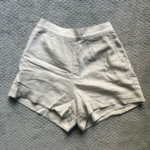 Abercrombie & Fitch Linen Blend Beige Shorts - Size XS